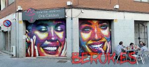 graffiti persianas centre dental dra casaus